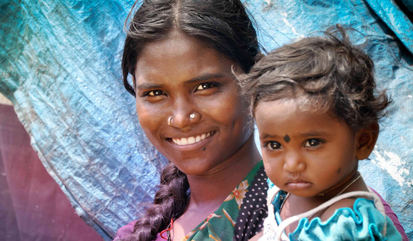 Bild einer Mutter mit Kind.